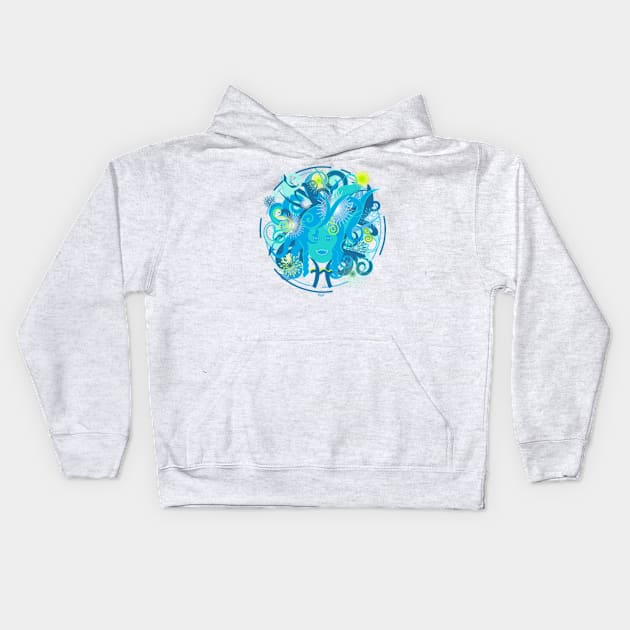 Pisces Kids Hoodie by denisebrown